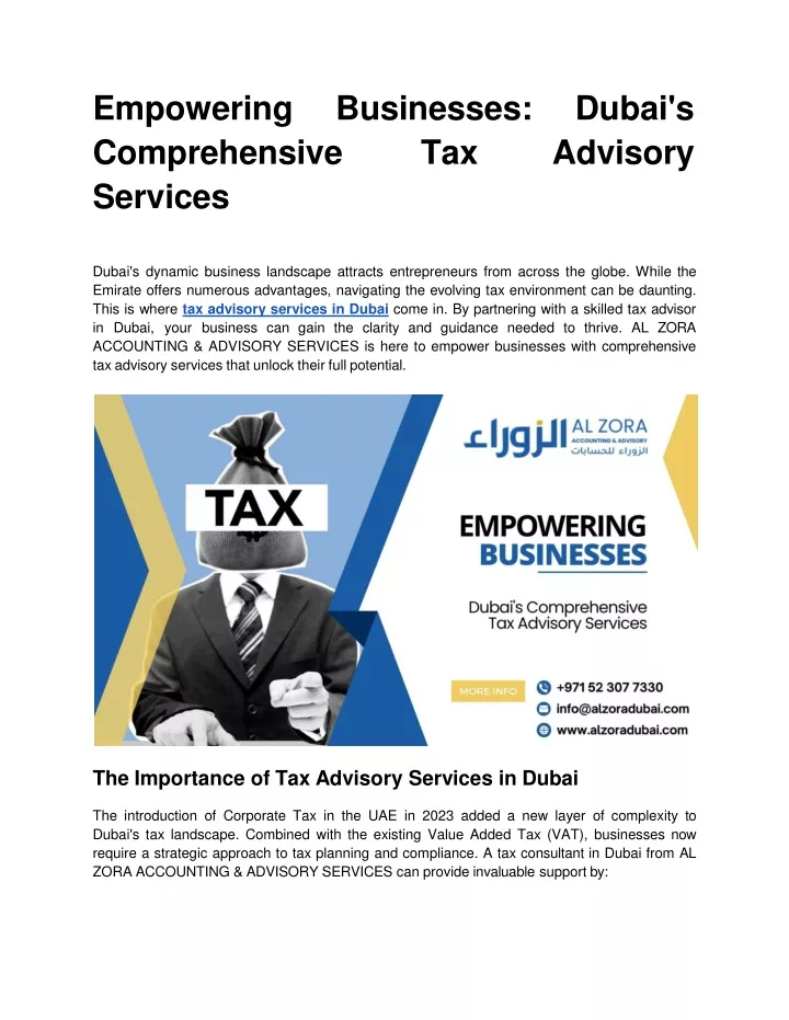 empowering businesses comprehensive tax services