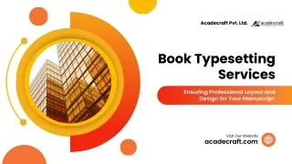 Book Typesetting Services Ensuring Professional Layout and Design for Your Manuscript