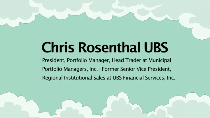 chris rosenthal ubs