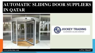 AUTOMATIC SLIDING DOOR SUPPLIERS IN QATAR