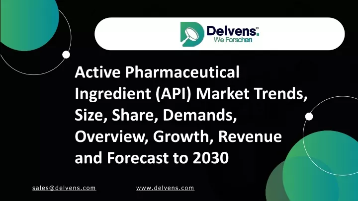 active pharmaceutical ingredient api market