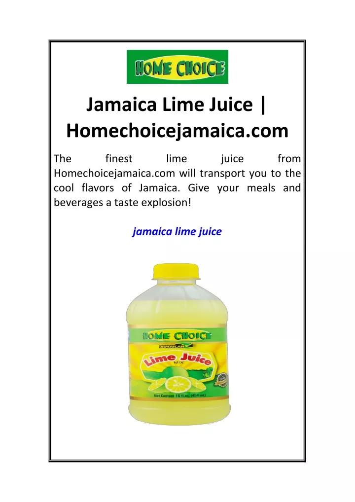 jamaica lime juice homechoicejamaica com