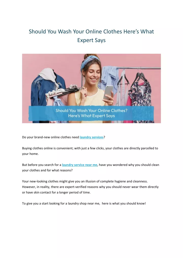 should you wash your online clothes here s what