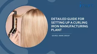 Setting up a Curling Iron Manufacturing Plant Project Report Pdf