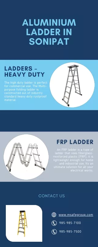 Aluminium ladder in Sonipat