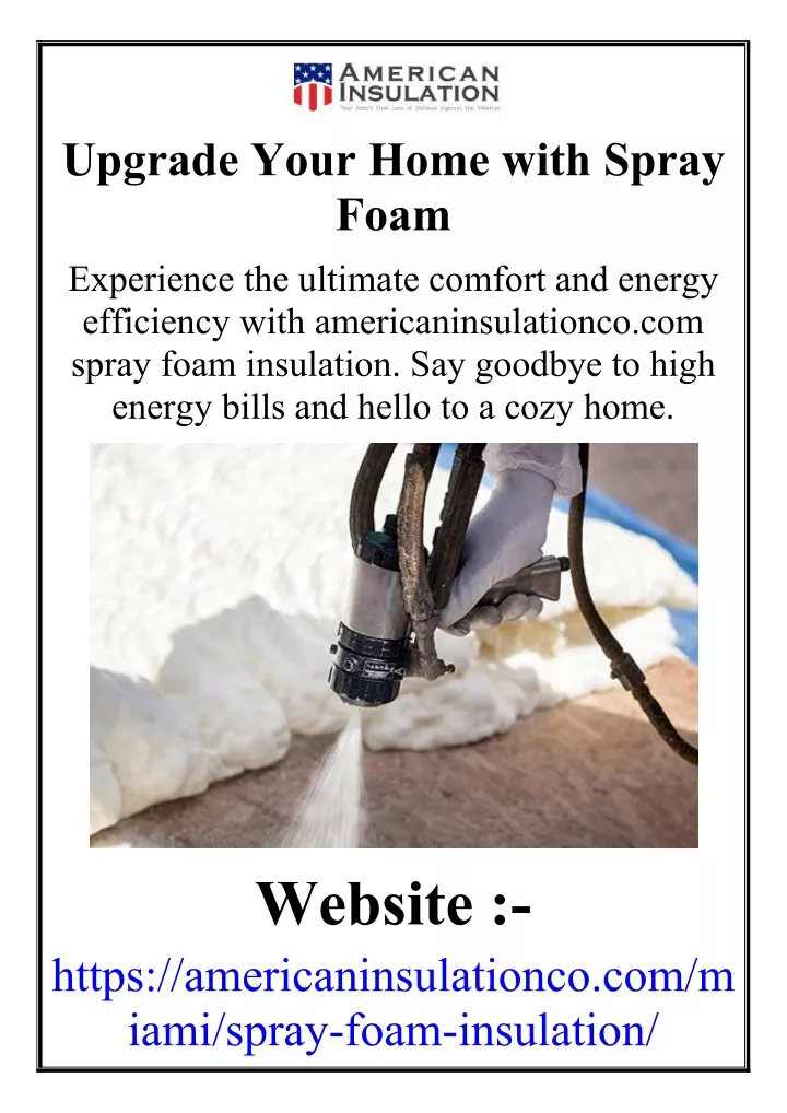 upgrade your home with spray foam experience