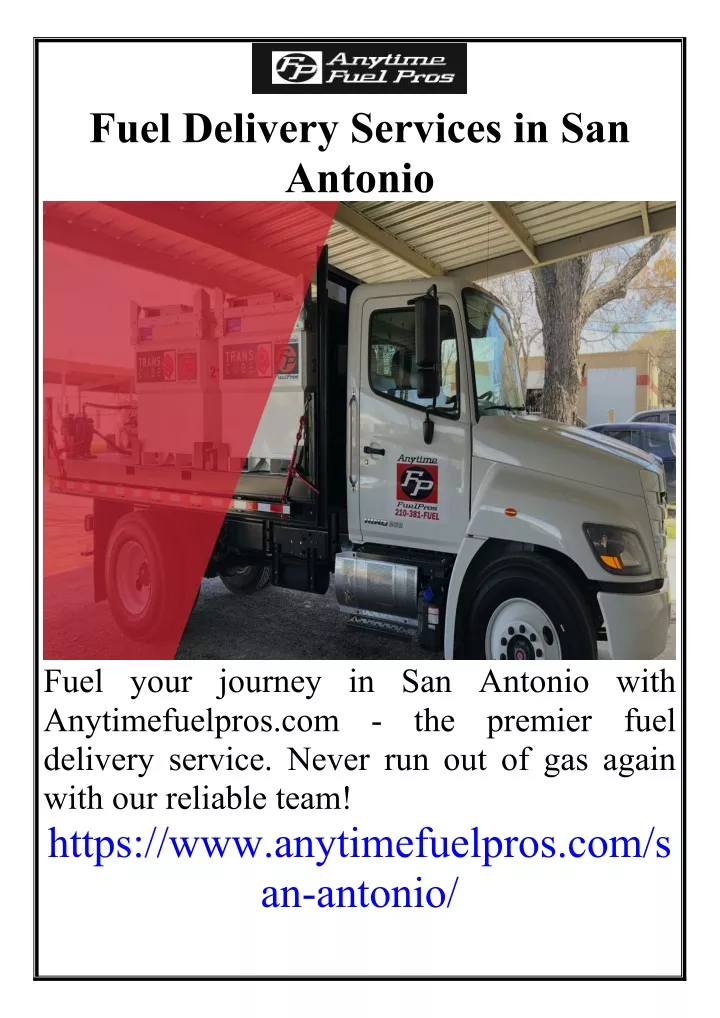 fuel delivery services in san antonio