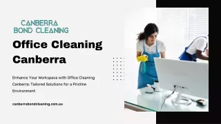 Comprehensive Office Cleaning Solutions for Canberra Workspaces