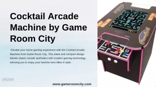 Experience Nostalgia with Game Room City's Cocktail Arcade Machine