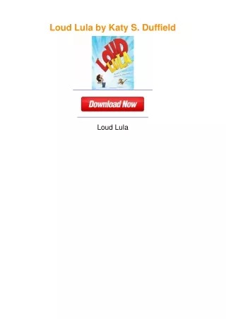 Loud Lula by Katy S. Duffield