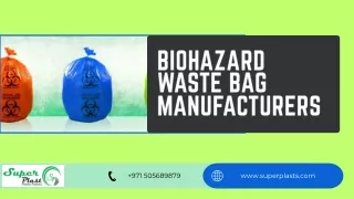 Biohazard Waste Bag Manufacturers