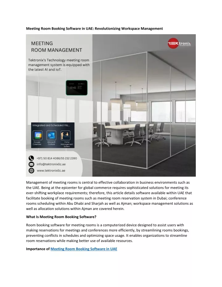 meeting room booking software