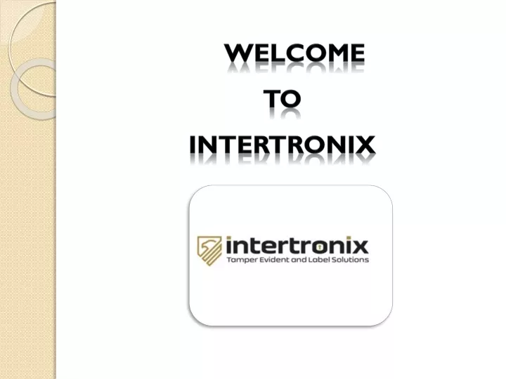 welcome to intertronix