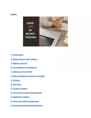 How to Get Money from Miniature Errands on Taskpay