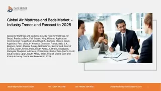 Global Air Mattress and Beds Market