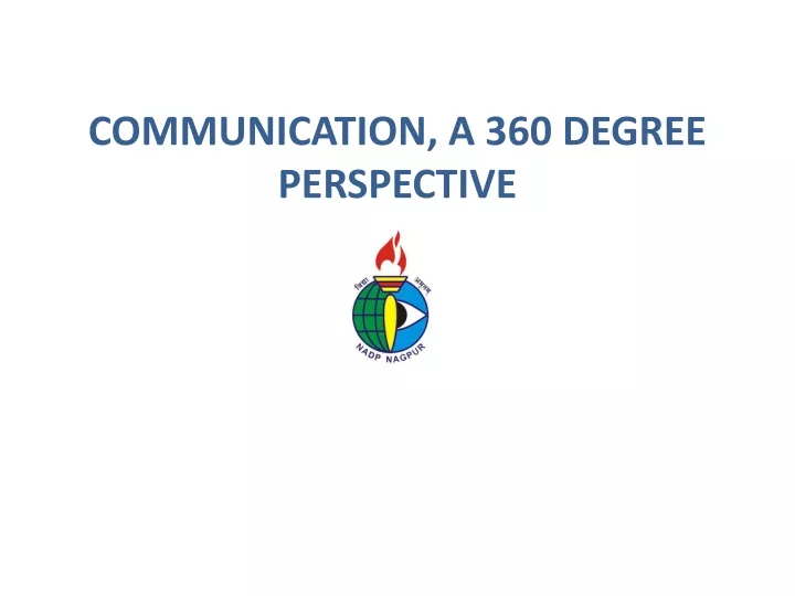 communication a 360 degree perspective