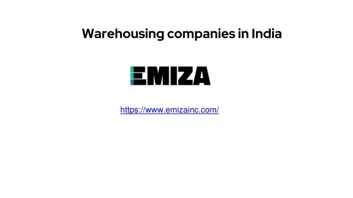 w arehousing companies in india