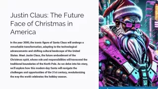 Justin Claus The Future Face of Christmas in America