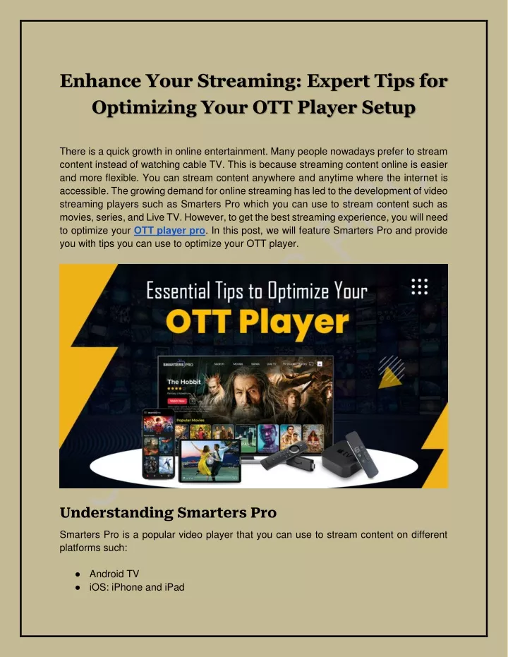 enhance your streaming expert tips for optimizing