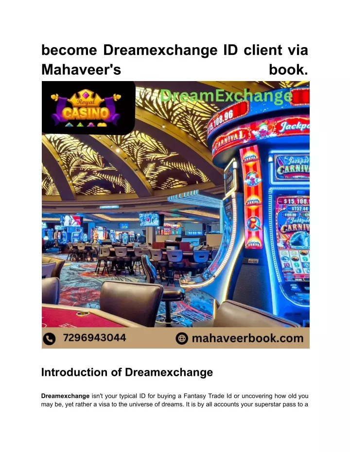 become dreamexchange id client via mahaveer s