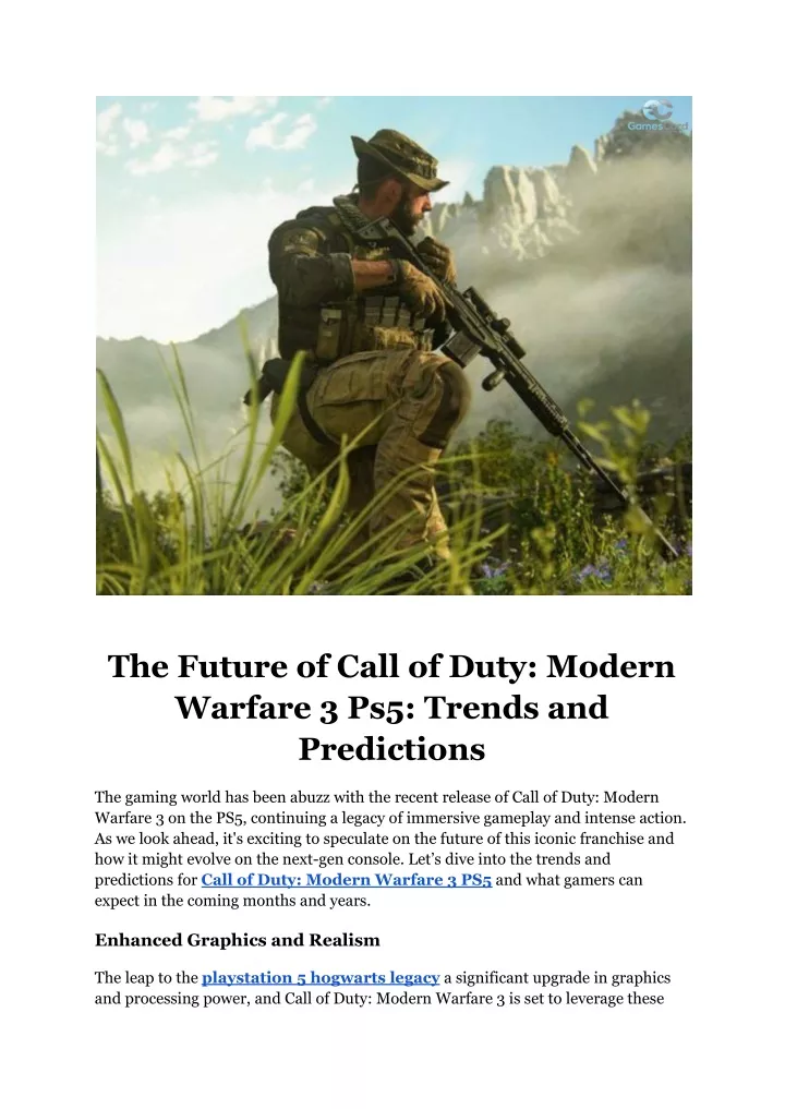 the future of call of duty modern warfare