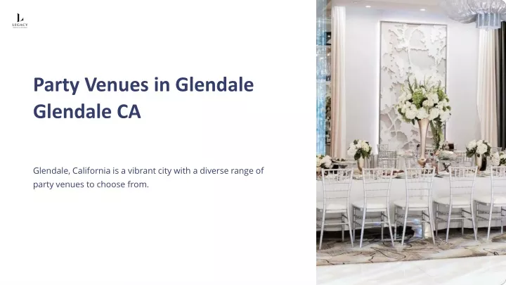 party venues in glendale glendale ca