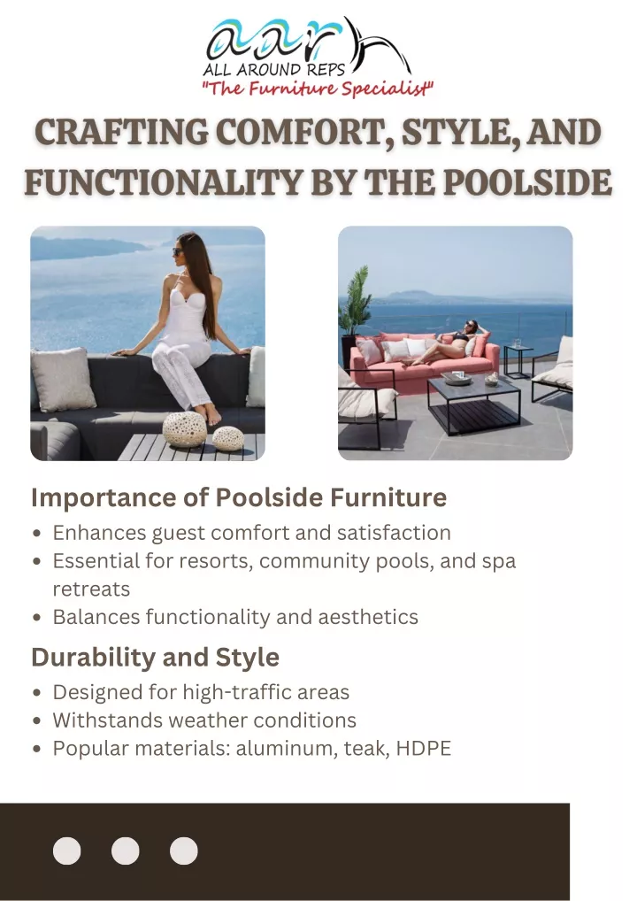 importance of poolside furniture enhances guest