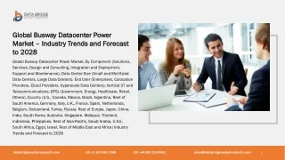 global busway datacenter power market