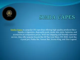 Simba Vapes