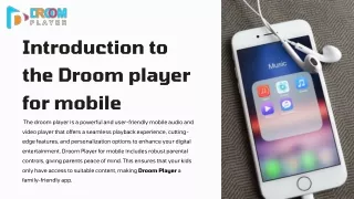 Transform Your Mobile Viewing with Droom Player