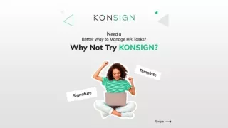 KONSIGN: Transform Your HR Document Management with Secure E-Signature