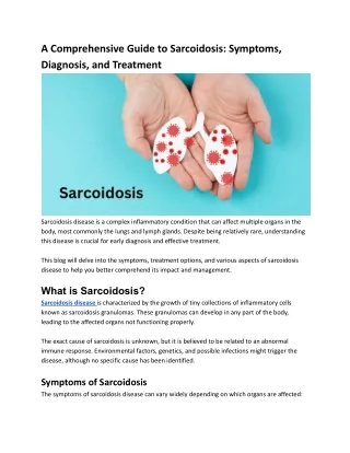 Sarcoidosis disease