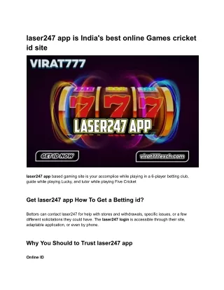 laser247 app is India's best online Games cricket id site (1)