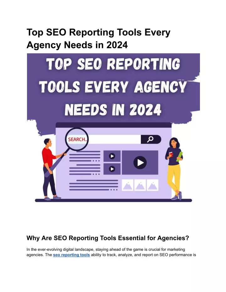 top seo reporting tools every agency needs in 2024