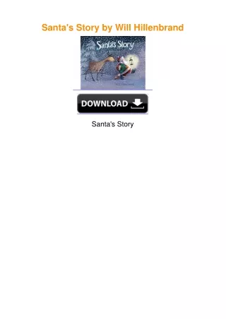 Santa's Story by Will Hillenbrand