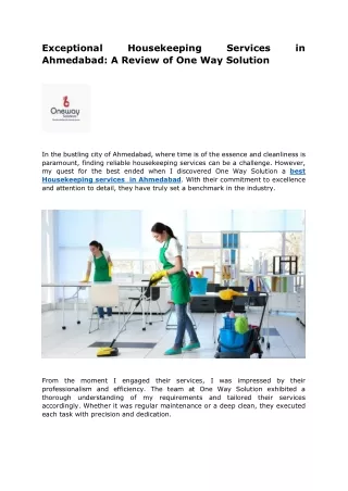 exceptional ahmedabad a review of one way solution