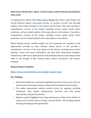 data center market size share latest trends