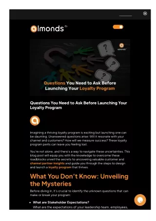 questions you need to ask before launching your