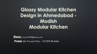 Glossy Modular Kitchen Design in Ahmedabad - Modish Modular Kitchen