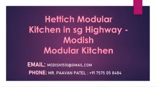 Hettich Modular kitchen - Modish Modular Kitchen