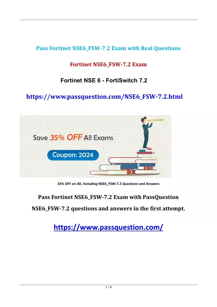 pass fortinet nse6 fsw 7 2 exam with real