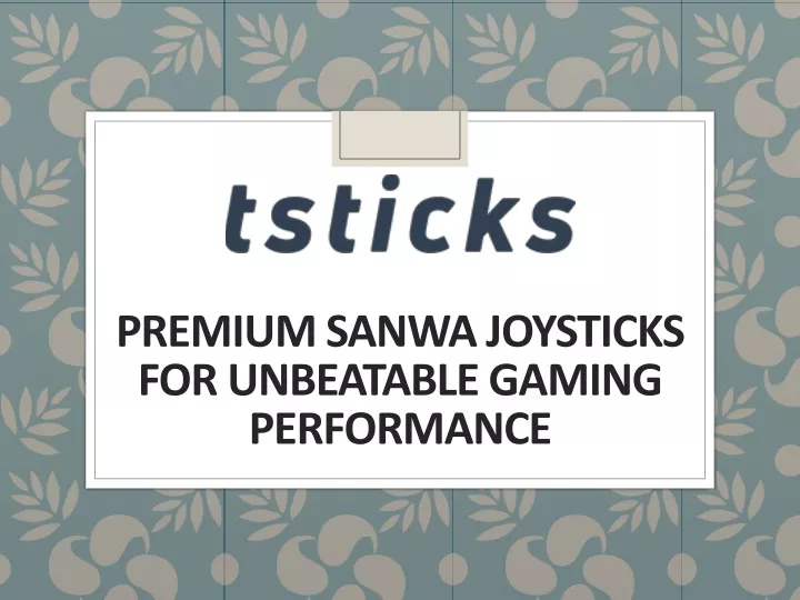 premium sanwa joysticks for unbeatable gaming performance