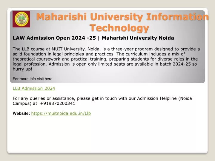 maharishi university information technology