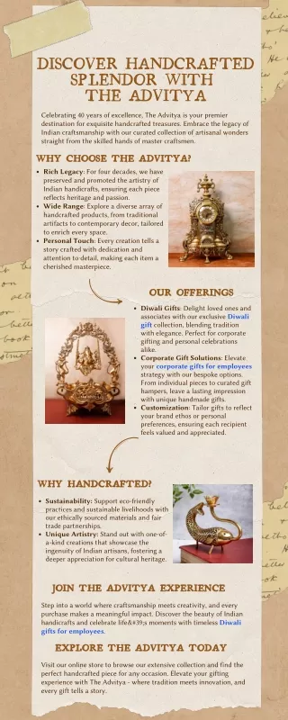 DISCOVER HANDCRAFTED SPLENDOR WITH THE ADVITYA