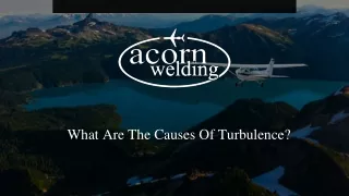 what are the causes of turbulence