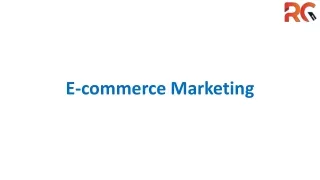 E-Commerce ppt