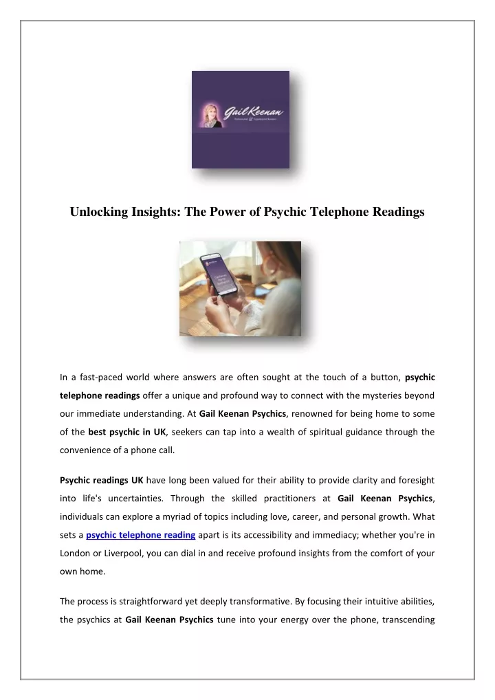 unlocking insights the power of psychic telephone