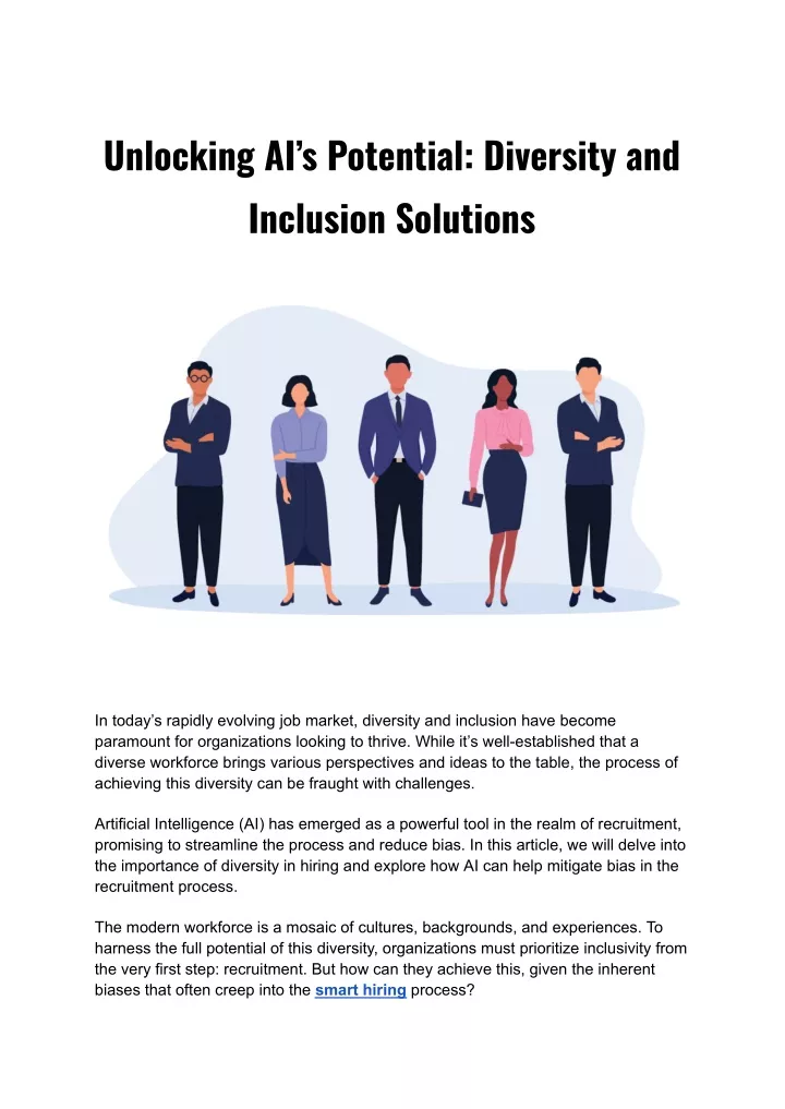 PPT - Unlocking AI’s Potential_ Diversity and Inclusion Solutions.docx ...