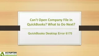 A Must Follow Fixes For QuickBooks Desktop Error 6175