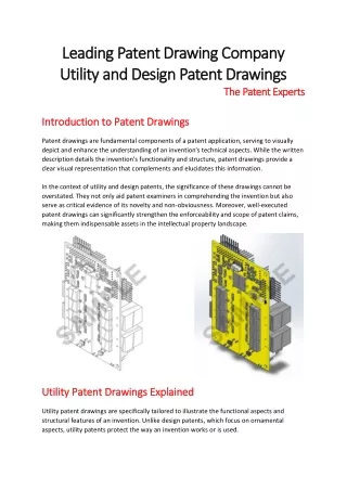 leading patent drawing company leading patent